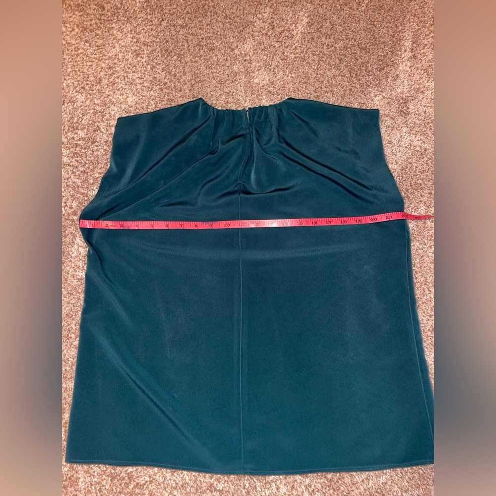 Express Teal Women's Pants 14 short and matching Top (large) Set - Picture 13 of 14